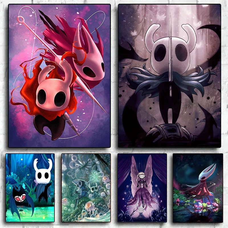 Quadro Cavaleiro Oco-Pintura Anime, Jogo,  Video Game, Arte Estética da Parede, Gamer Gaming Room, Decoração