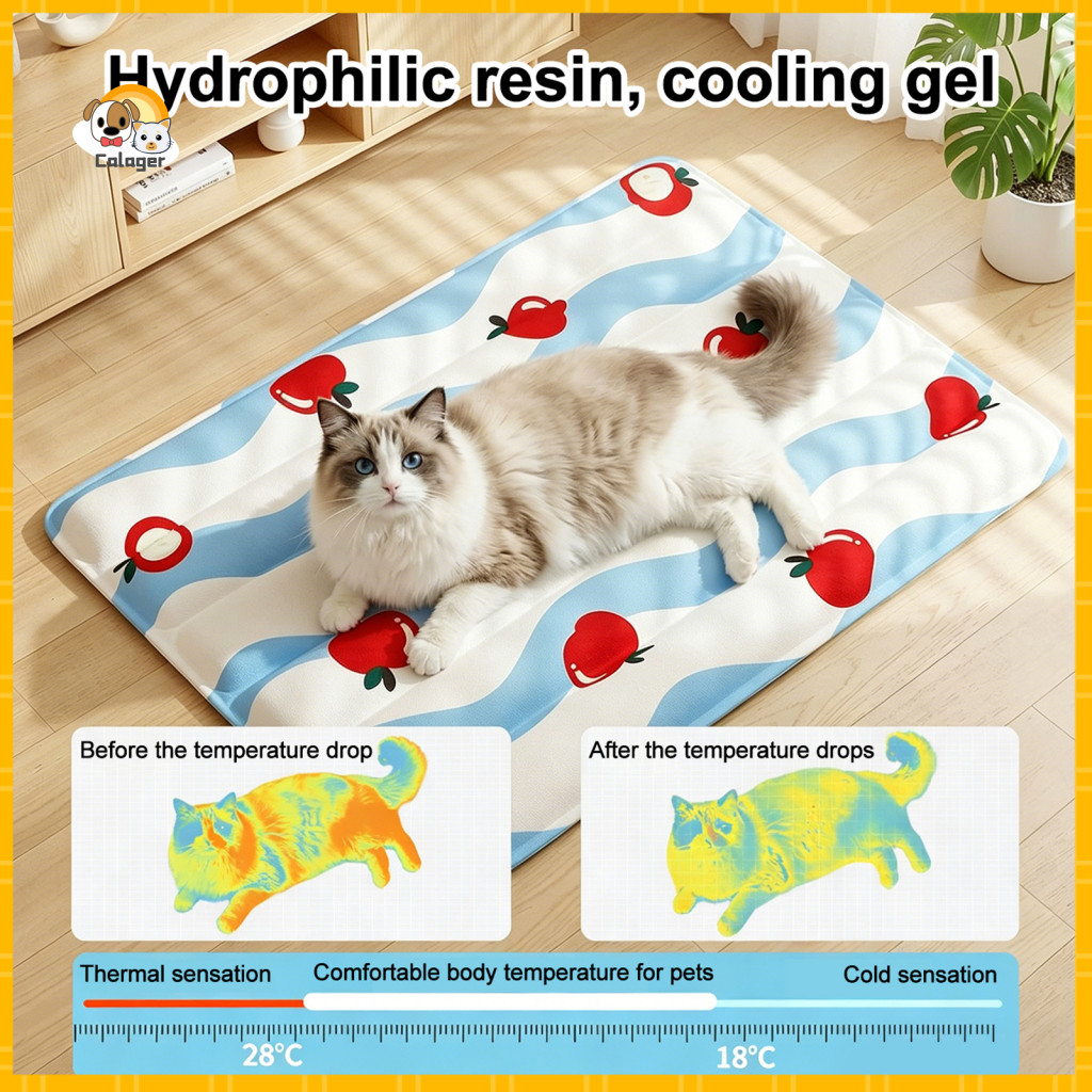 Cooling Pad for Dogs Cat Mat Gel Pet Waterproof Dog Summer Cooler Bed for Cats Travel Home Car Use Heat Relief