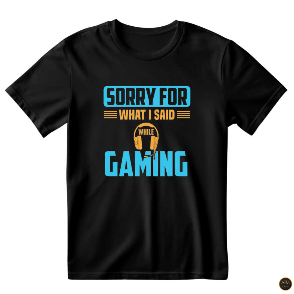 Camiseta Tshirt Premium Sorry for Gaming Blusa Nerd 100% Algodão  Envio Imediato Envio Rapido em Algodão