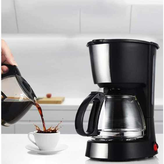 Cafeteira Elétrica Maquina De Café Automática Vidro Capacidade Até 900ml 110v Modelo SK-125
