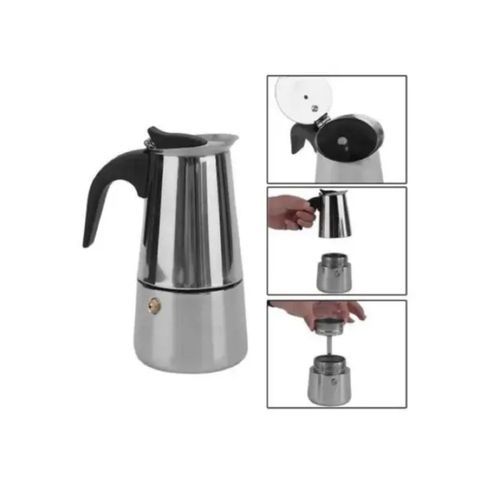Cafeteira Tipo Italiana Inox para 6 xicaras