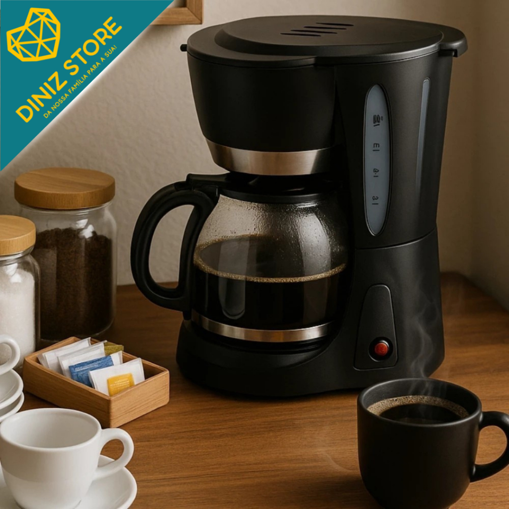 Cafeteira Elétrica Água Fervedor Bule Xícaras Jarra Chaleira Panela Esquenta Aquecer
