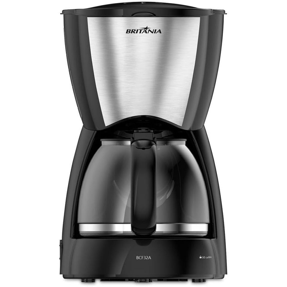 Cafeteira Elétrica Britânia BCF32 30 Cafés Preta 220V