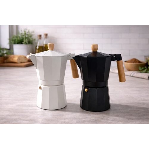 Cafeteira Italiana 6 Xícaras 300ml Alumínio Preparo Tradicional