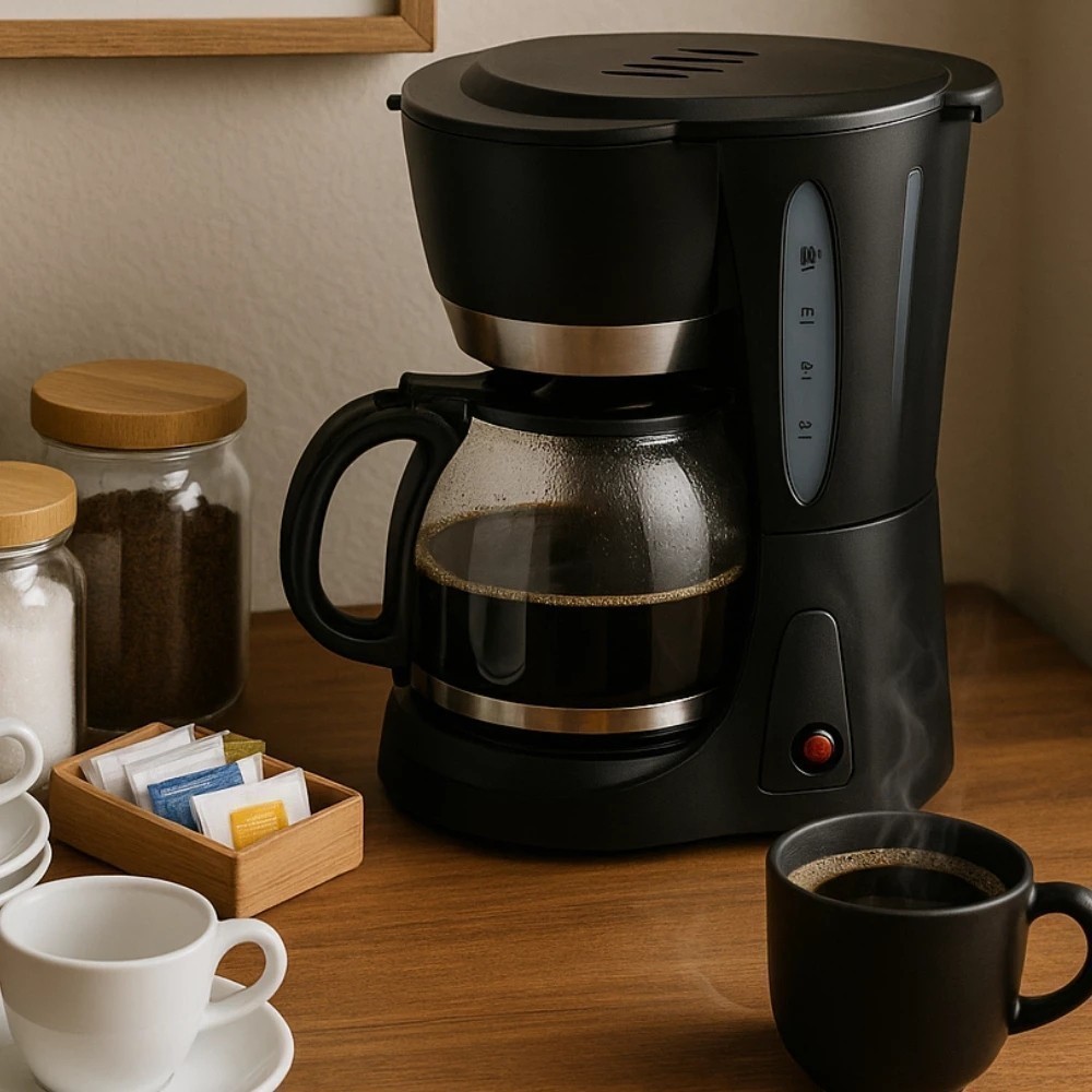 Cafeteira Elétrica Água Fervedor Bule Xícaras Jarra Chaleira Aquecer Achadinhos