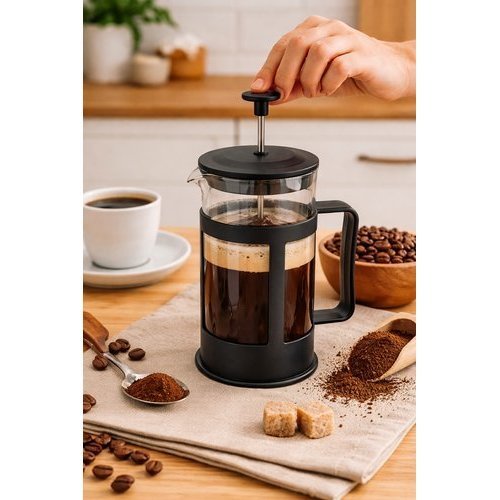 Cafeteira Francesa 300ml Prensa Café Portátil Compacta Fácil Uso
