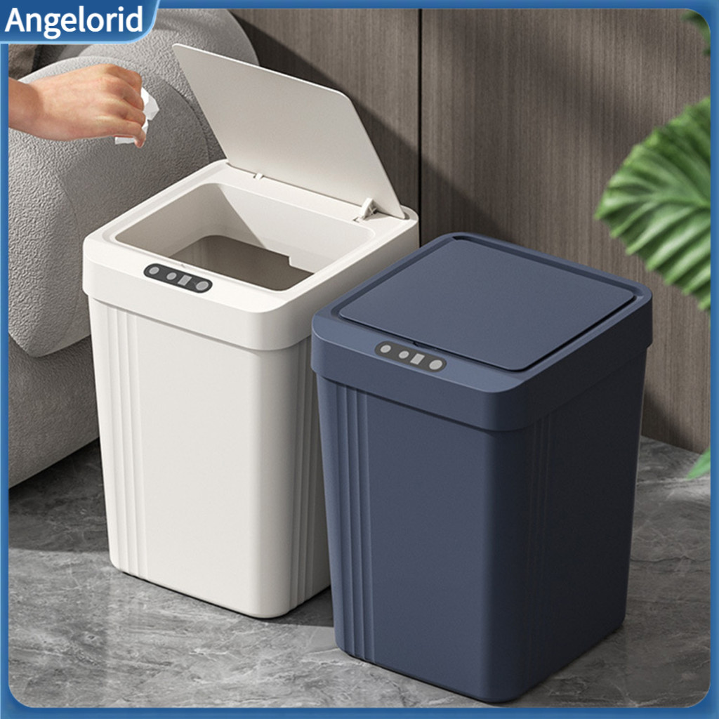 Automatic Sensor Trash Hands Free Bathroom Garbage Bin 13l Touchless with Odor-sealing Lid Waterproof Motion for Kitchen
