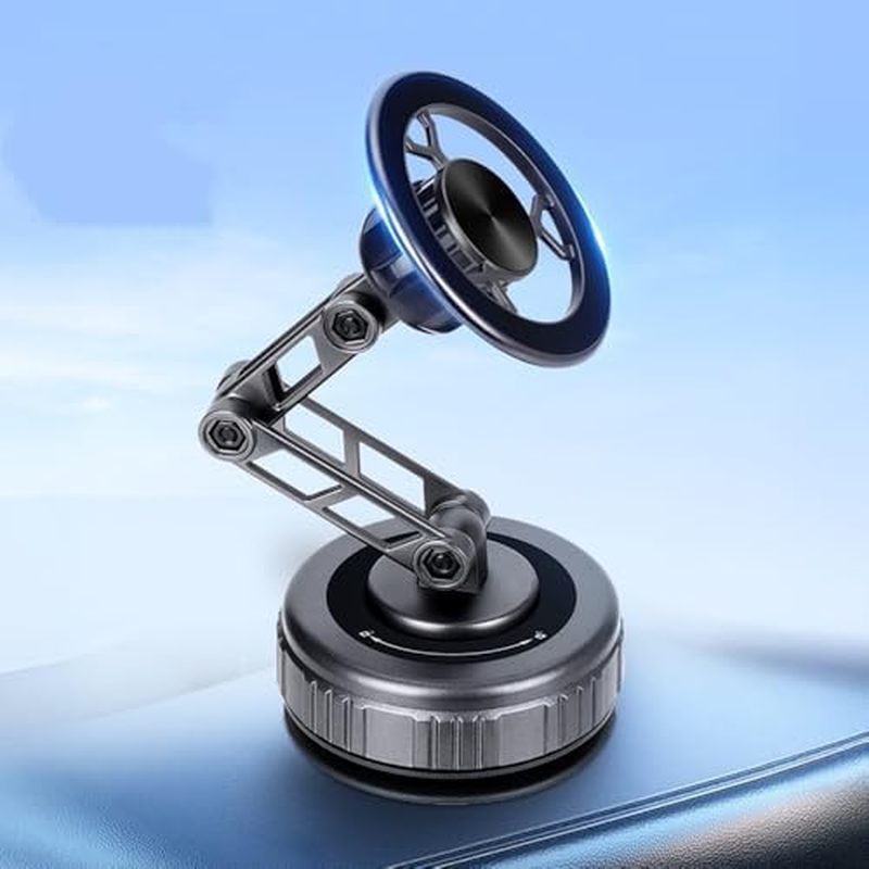 2026 Upgraded Magnetic Phone Mount for Car 360 Adjustable Vacuum Suction Magnetic Car Phone Holder for iPhone 17 Pro Max
