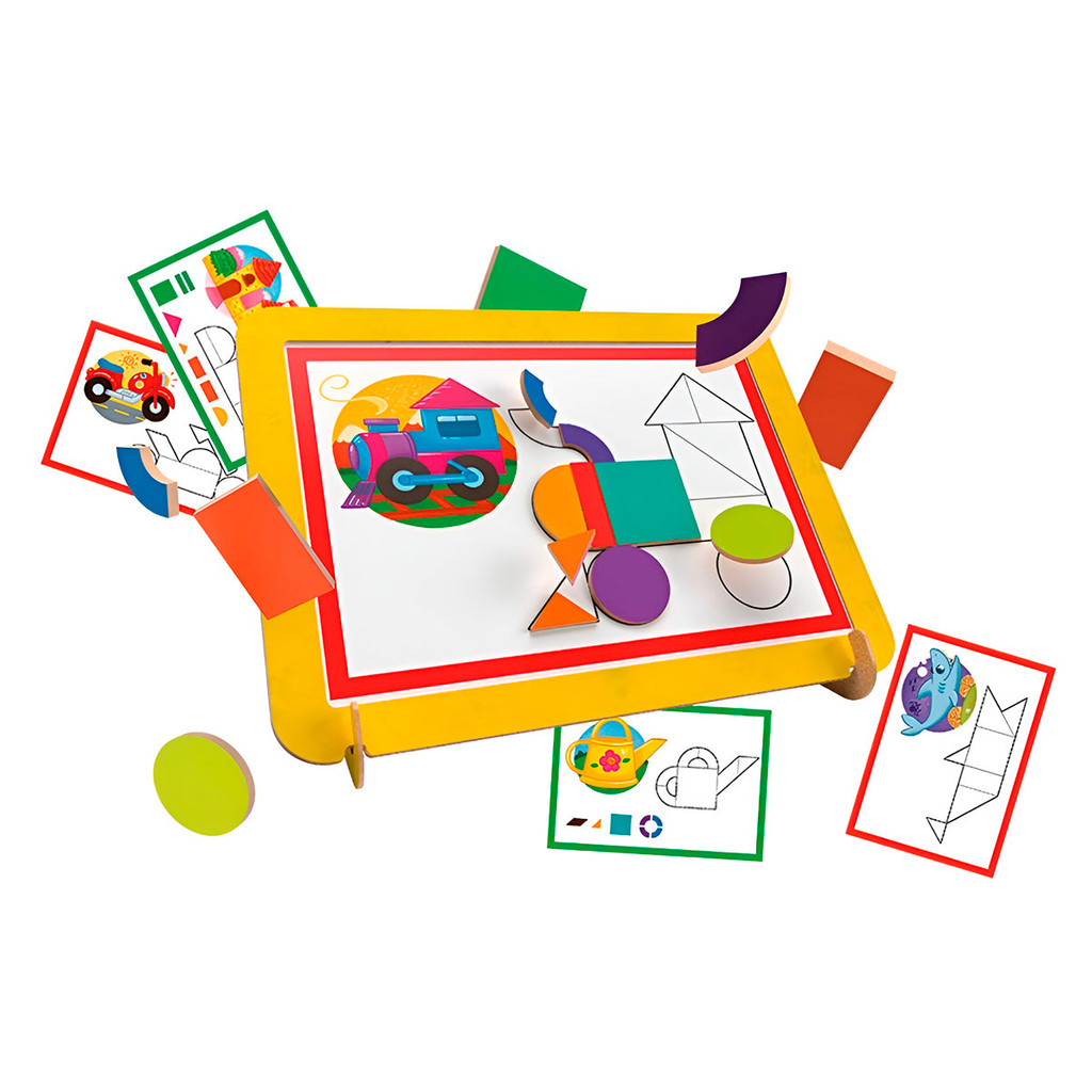 Jogo de Formas Magnéticas: Brinquedo Educativo Infantil