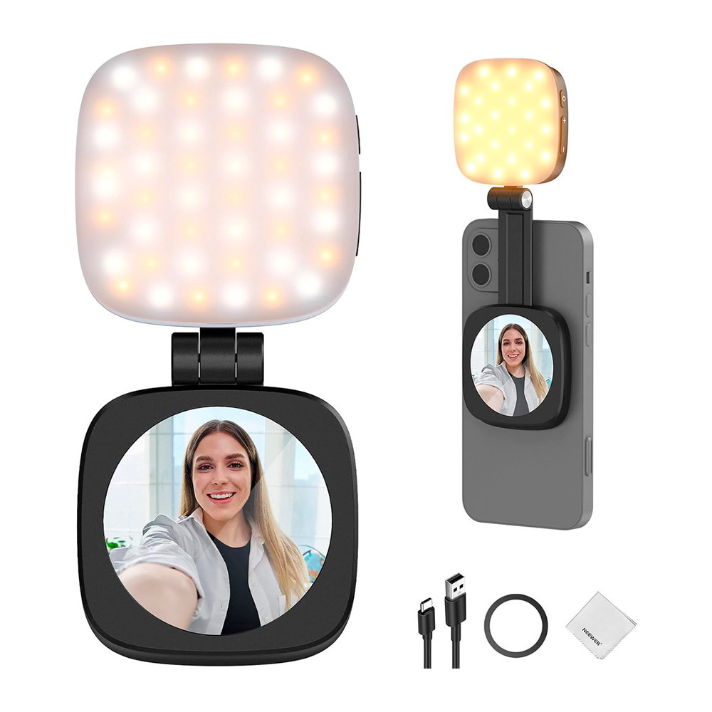 Luz Led Selfie Magnética Neewer NL48B Portátil Vídeos Fotos