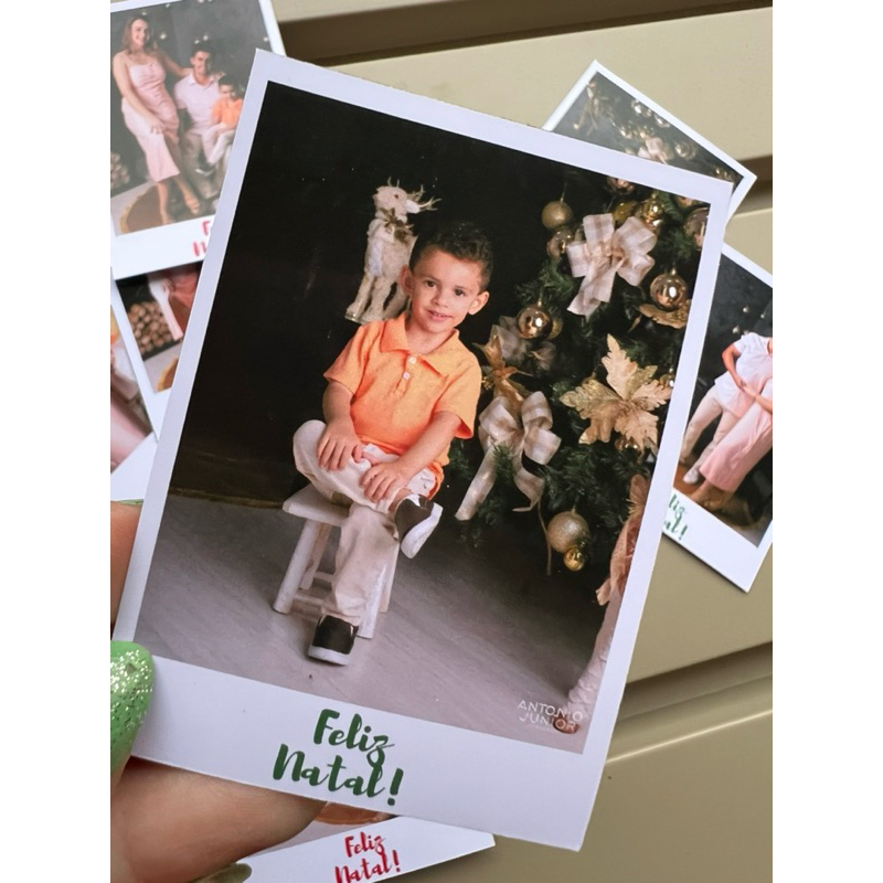 Kit 20 Mini Foto Lembracinhas COM FRASE- Cabe no Celular 7,5x5,5 Polairo com opção magnetica