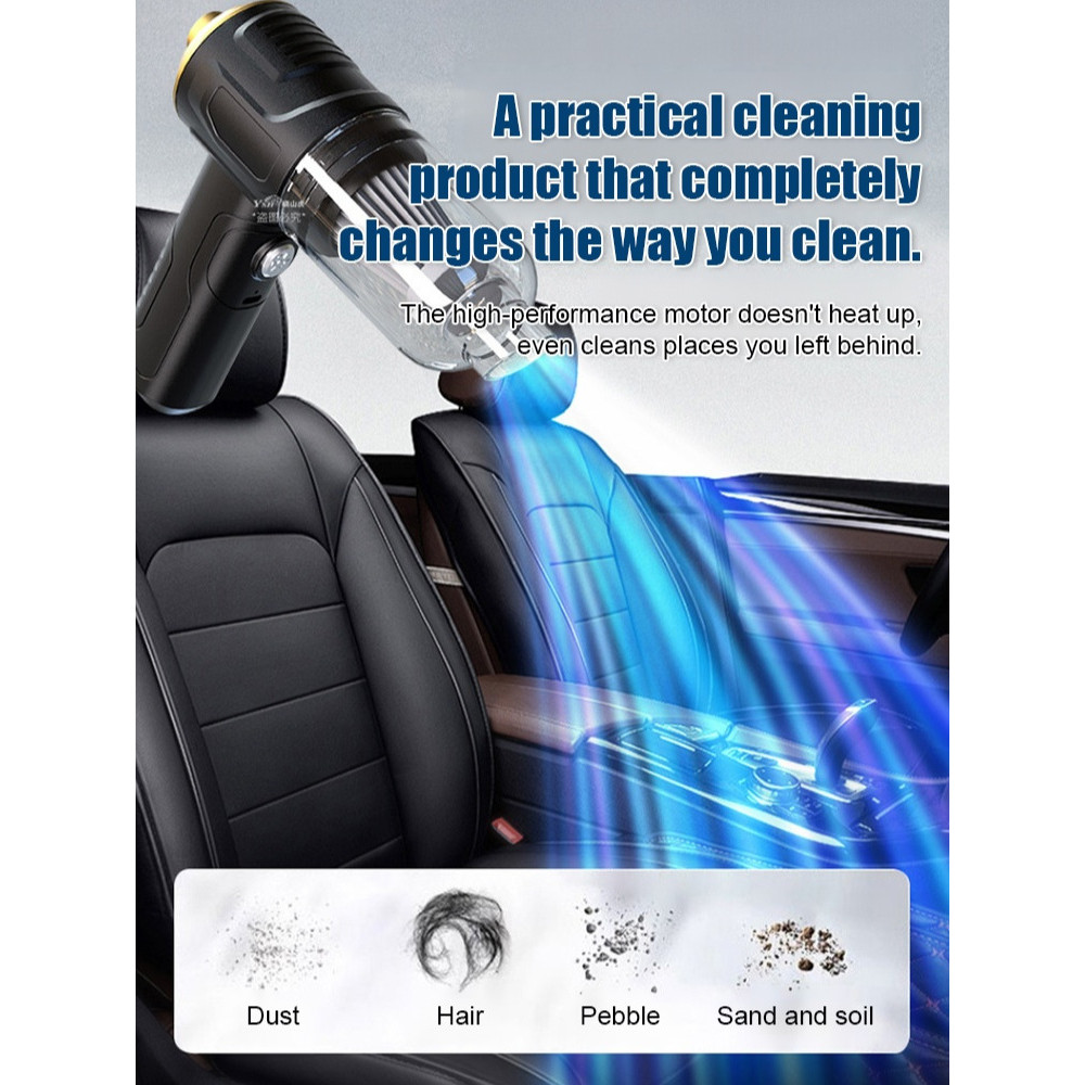 [Design Inteligente] Wireless Vacuum cleaner Vacuum cleaner Adjustable suction power Long nozzle Multiple accessories As