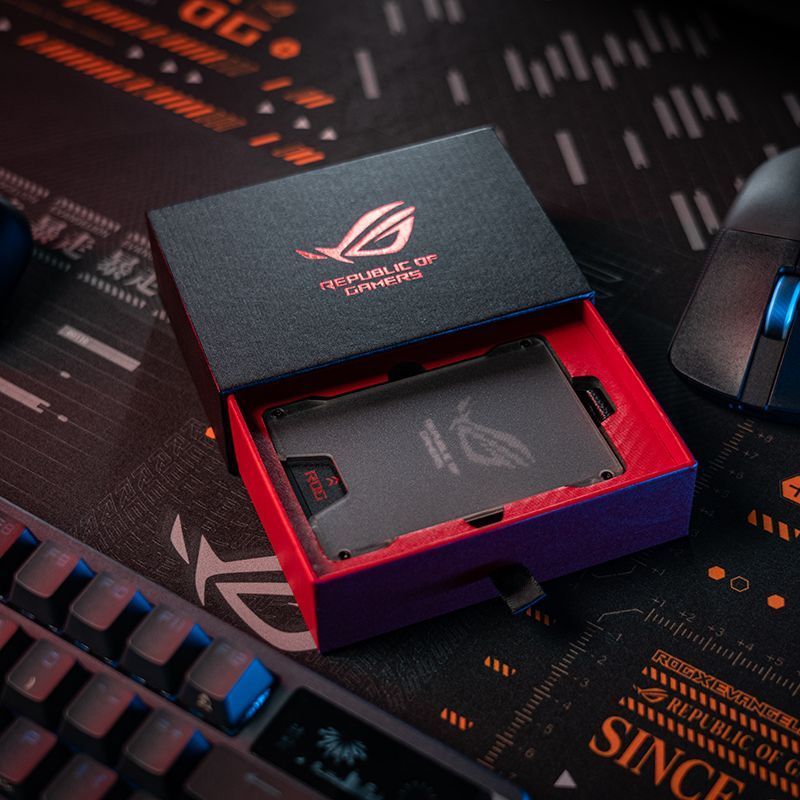 R ROG Porta-cartões de Metal de alta qualidade fosco marca de trabalho controle de acesso ROG Peripheral Gaming Universa