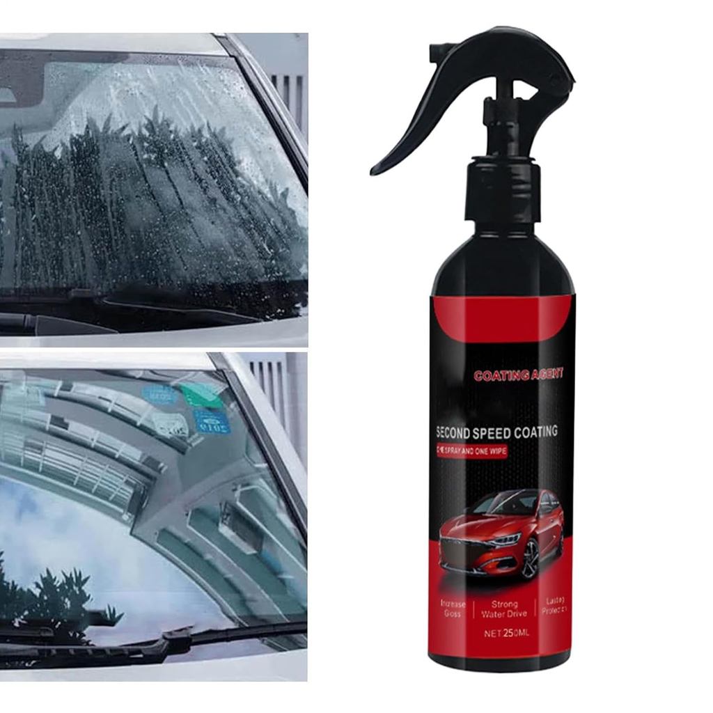 Car Coating Spray, High Gloss Agent, 250ml Shine Gear with Smart Style, Utility Aid for Daily Care, Coat Mate, Auto Aid