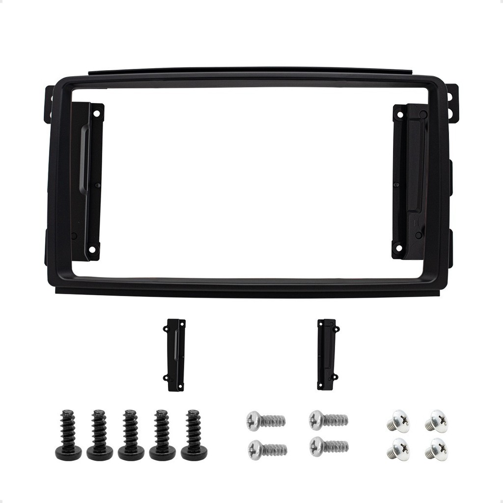 Moldura 9 Polegadas Smart For Two 2009 À 2010 Preta Preto Fosco