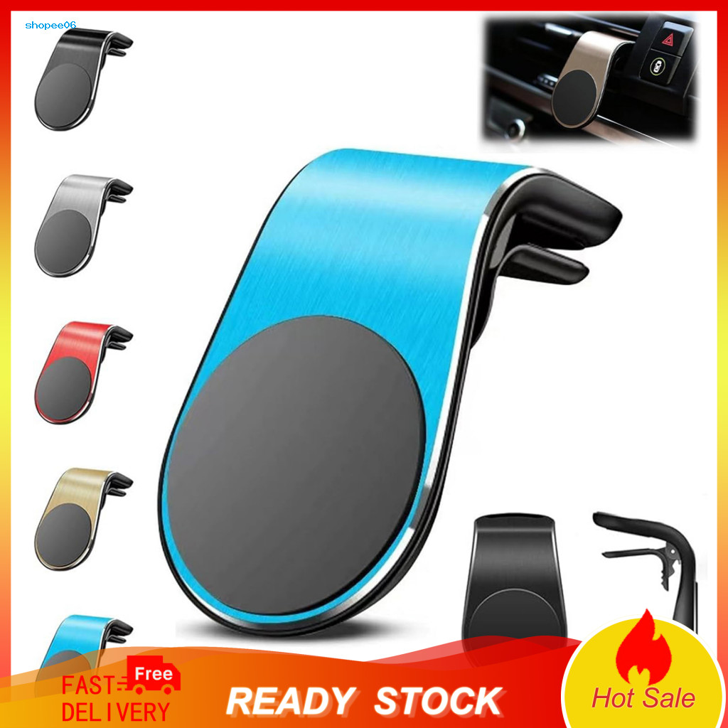 Aluminum Alloy Phone Holder Magnetic 360° Rotatable Car Mount Easy Install Mobile with Cellphones Universal Stand for S