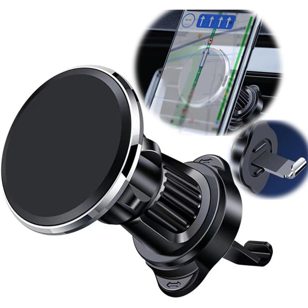 Car Phone Holder, Magnetic Phone Mount for Car, 360 Rotation, Compatible with iPhone 11/12/13/14/15, Pro, Xiaomi, Huawei
