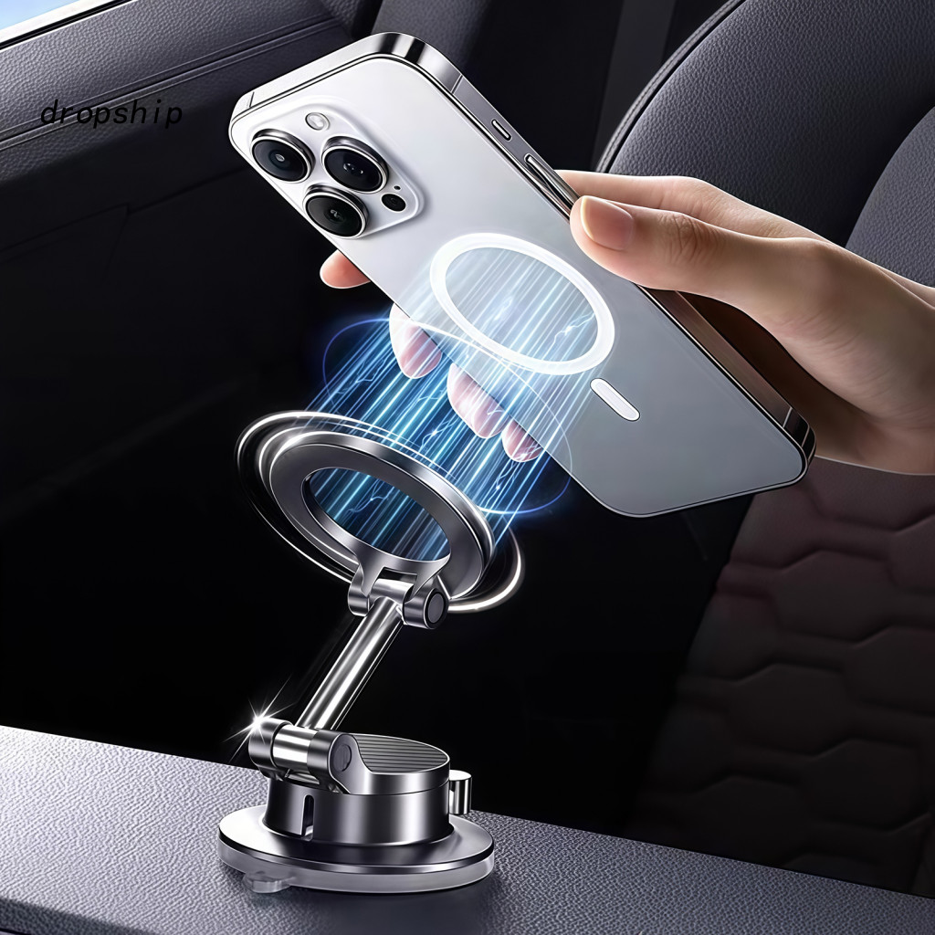 Reusable Vacuum Lock Phone Holder Magnetic Car Mount Suction 89lbs Strong Grip 360° Rotating for Dashboard for Navigati