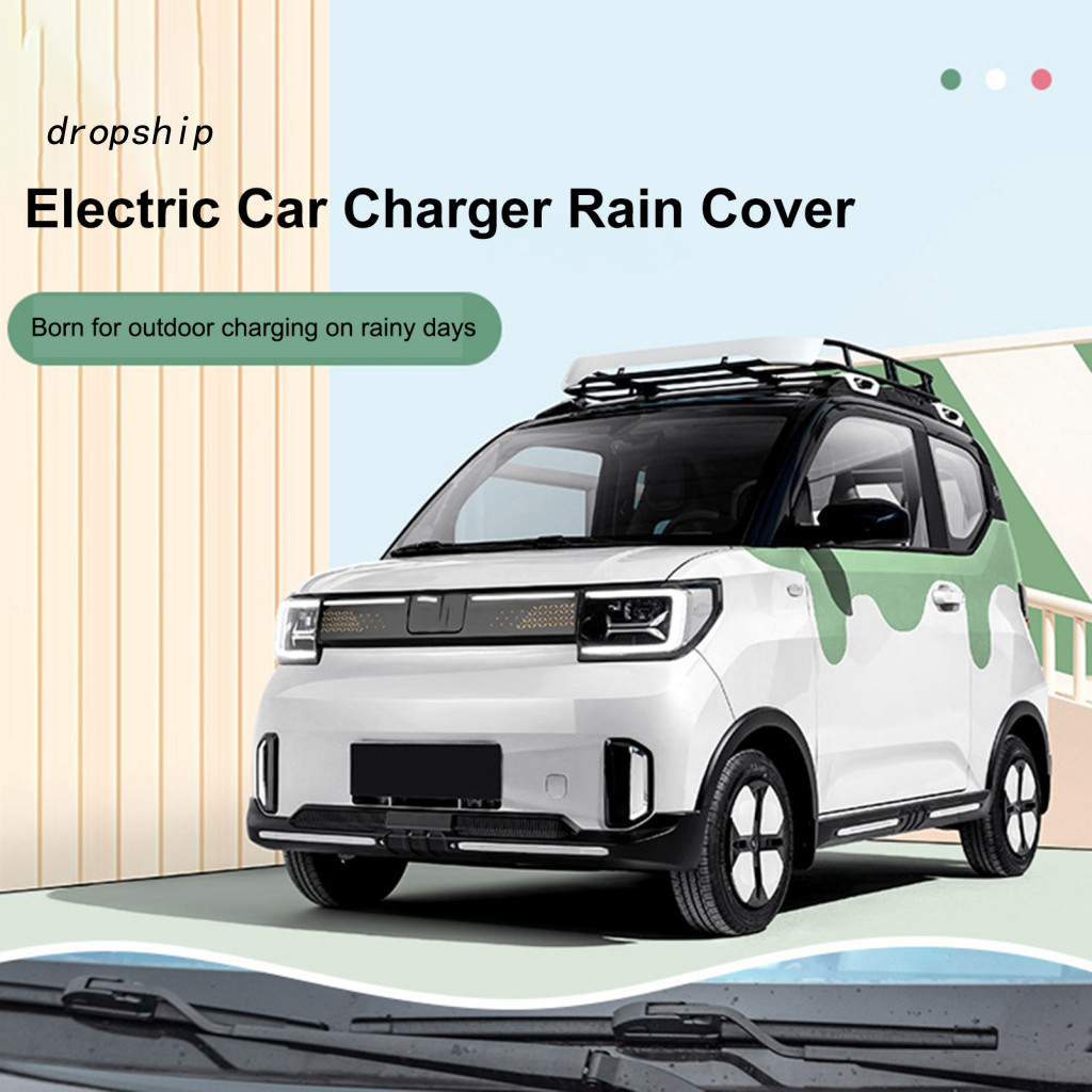 New Energy Car Charger Rain Cover Magnetic Universal Waterproof Ev – Windproof Snowproof Electric for
