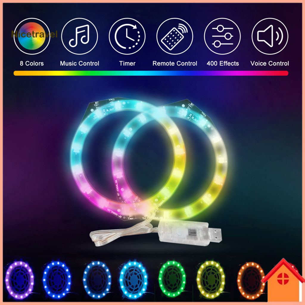 Game Console Light Strip Rgb Led for Ps5 Slim Disc Digital Edition 8 Colors 400 Effects Diy Flexible Ring Color Changing