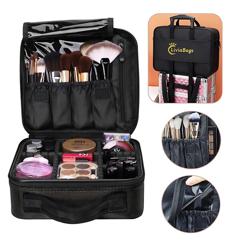 Liviabags Makeup Case Backpack for Makeup Artist Manicure Travel Professional