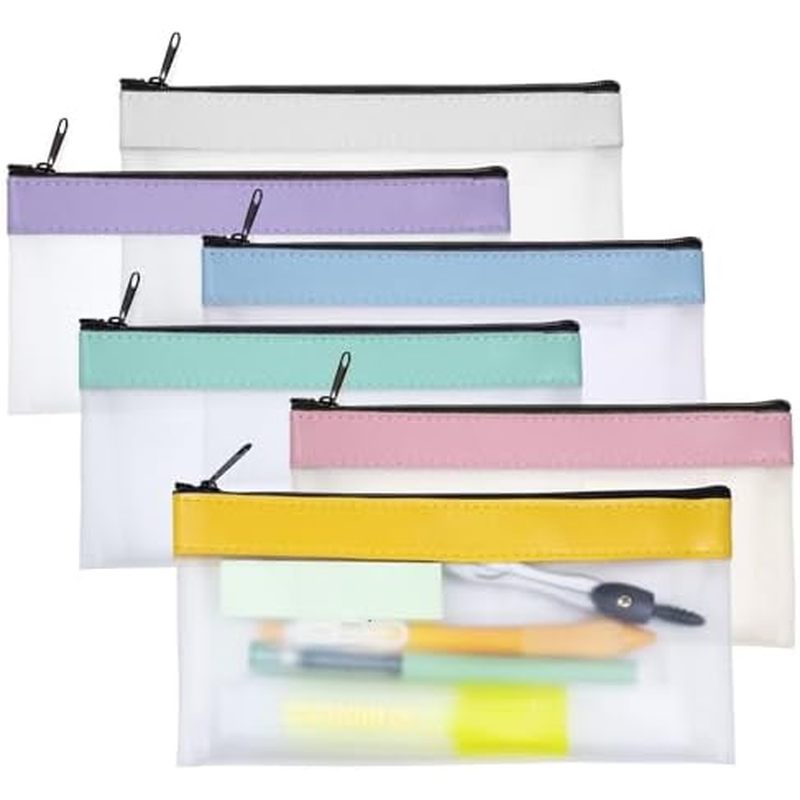 ncil Case Bulk for Kids Students, Waterproof Makeup Bag Travel Organizer, Small Pen Pouch Set for School Office Supplies