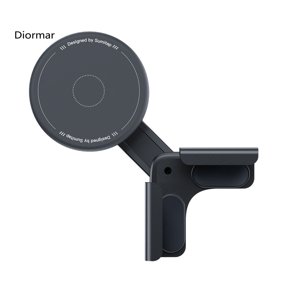 Mobile Phone Holder Screen-friendly 360° Rotatable Magnetic Car Clip-on Ultra-stable Shock Absorbing Mount Stand for Sa