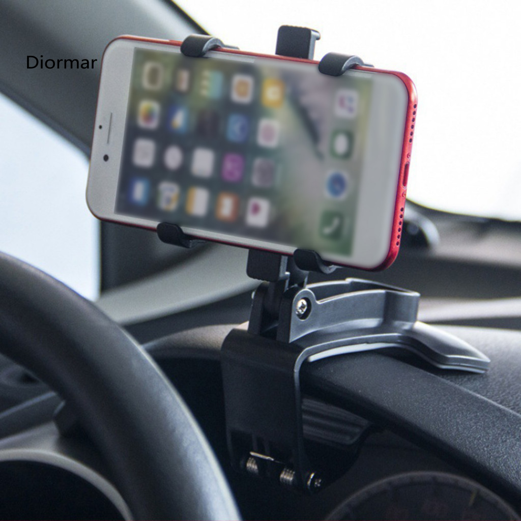 Car Mobile Device Holder Sun Visor Phone 360° Rotation Foldable Dashboard Mount Adjustable Multi-purpose Stand for Rear