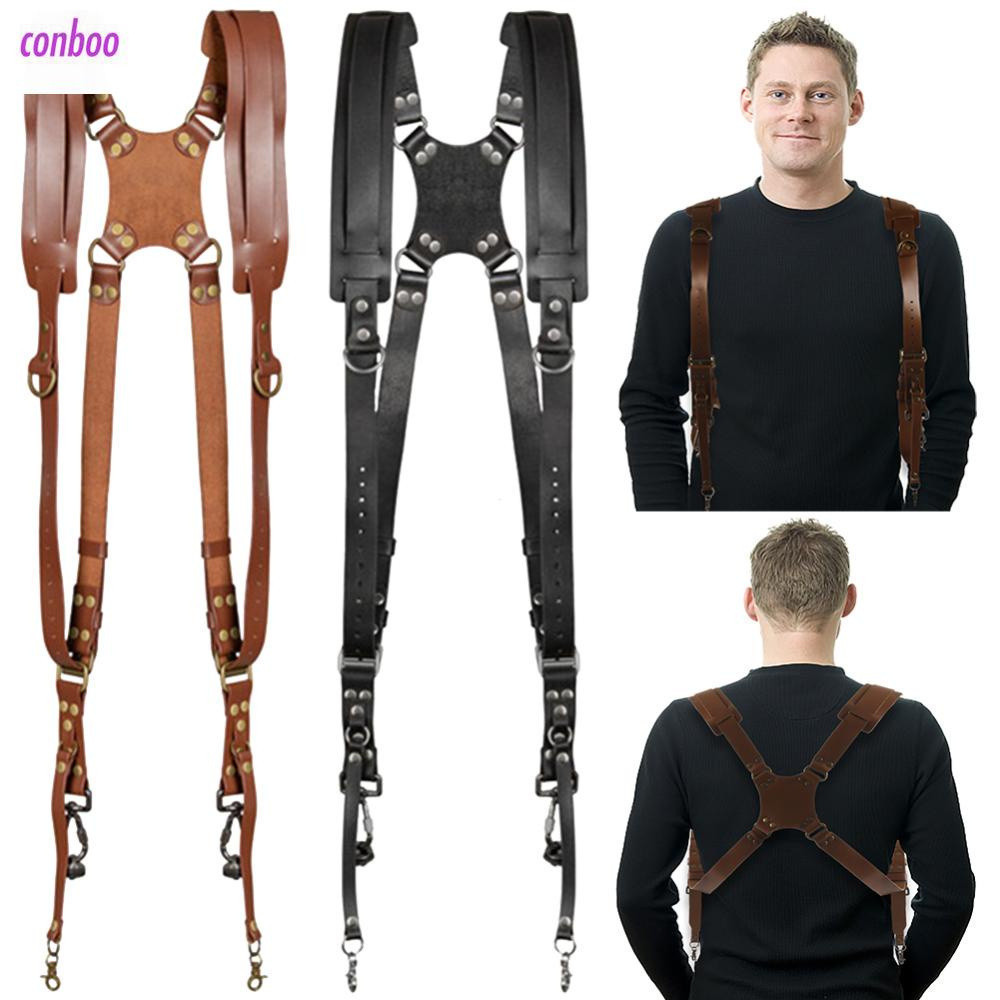 Camera Shoulder Harness Accessories for Two Cameras Adjustable Strap
