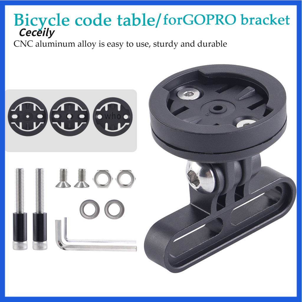 Road Bicycle Computer Holder Mount Adjustable Lightweight Bike for Gopro Universal Mtb Mountain Handlebar Camera for Cyc