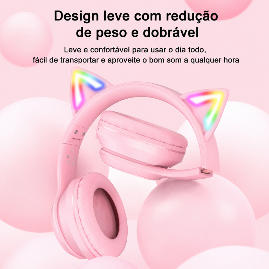 Onikuma K9 3.5 mm Pink Gaming Headset With Mic Noise Cancelling Gaming Headphone RGB Lighting For PC