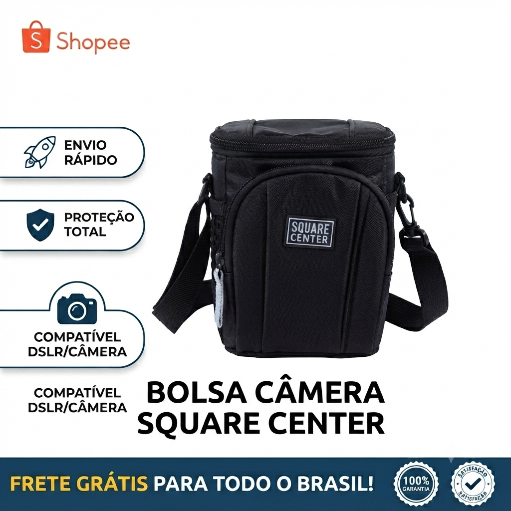 Bolsa Nécessaire Organizador Lateral Maleta Pequena Estojo Para Camera Fotografica