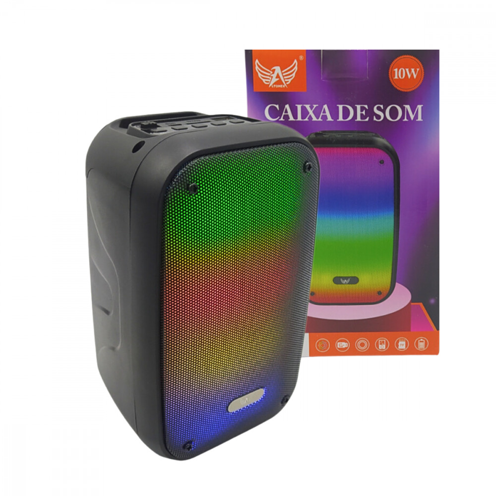 Caixa Som Bluetooth 10W RGB Altomex AL-8921: Som Gritante!