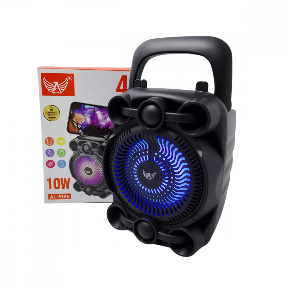 Caixa de Som Bluetooth RGB 10W - Som e Luzes em Festa!
