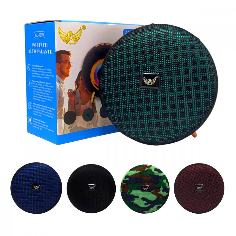 Caixa Som Bluetooth RGB LED AL-1999: Som e Luz em Festa!