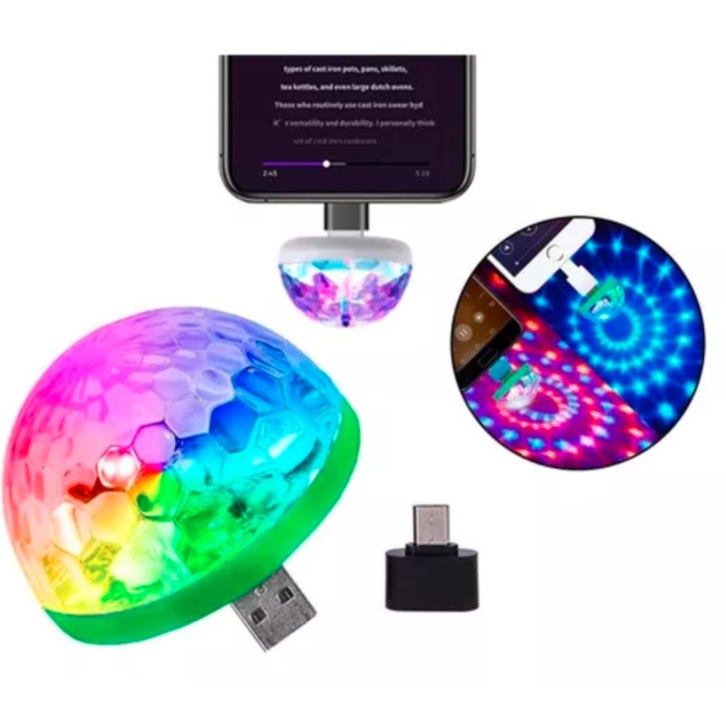 Luz Mágica RGB USB: Brilho Para Seu Celular!