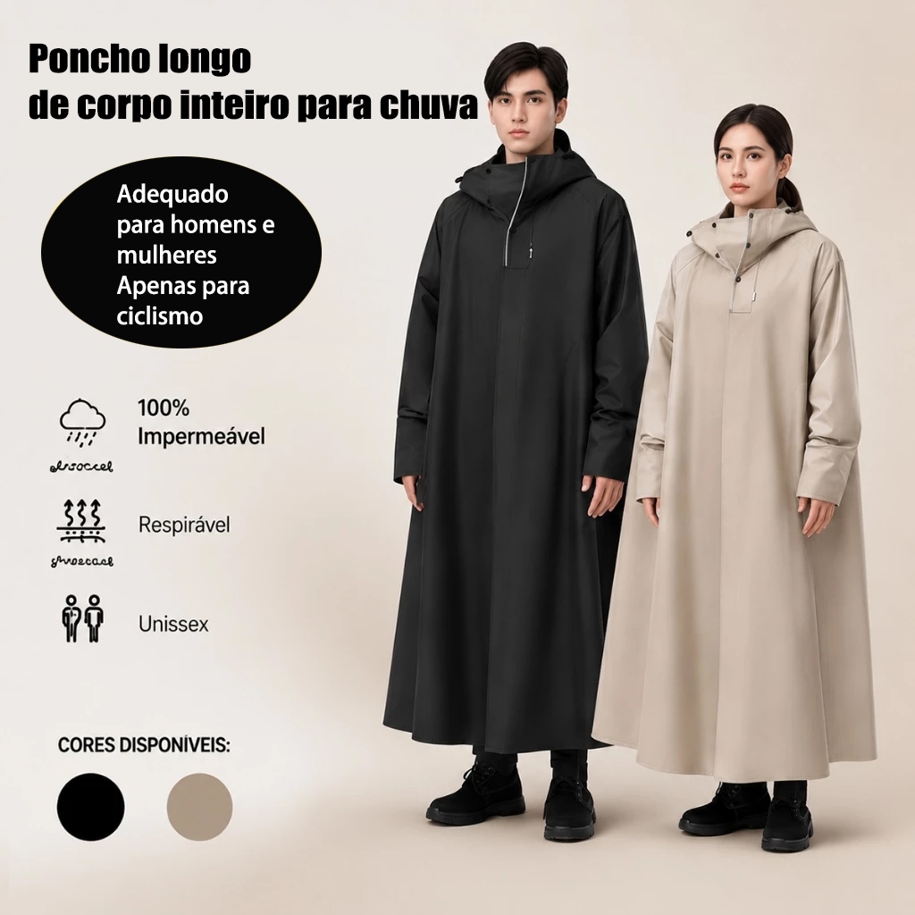 Raincoat for electric cars, battery-powered motorcycles, long rainproof poncho for men and women