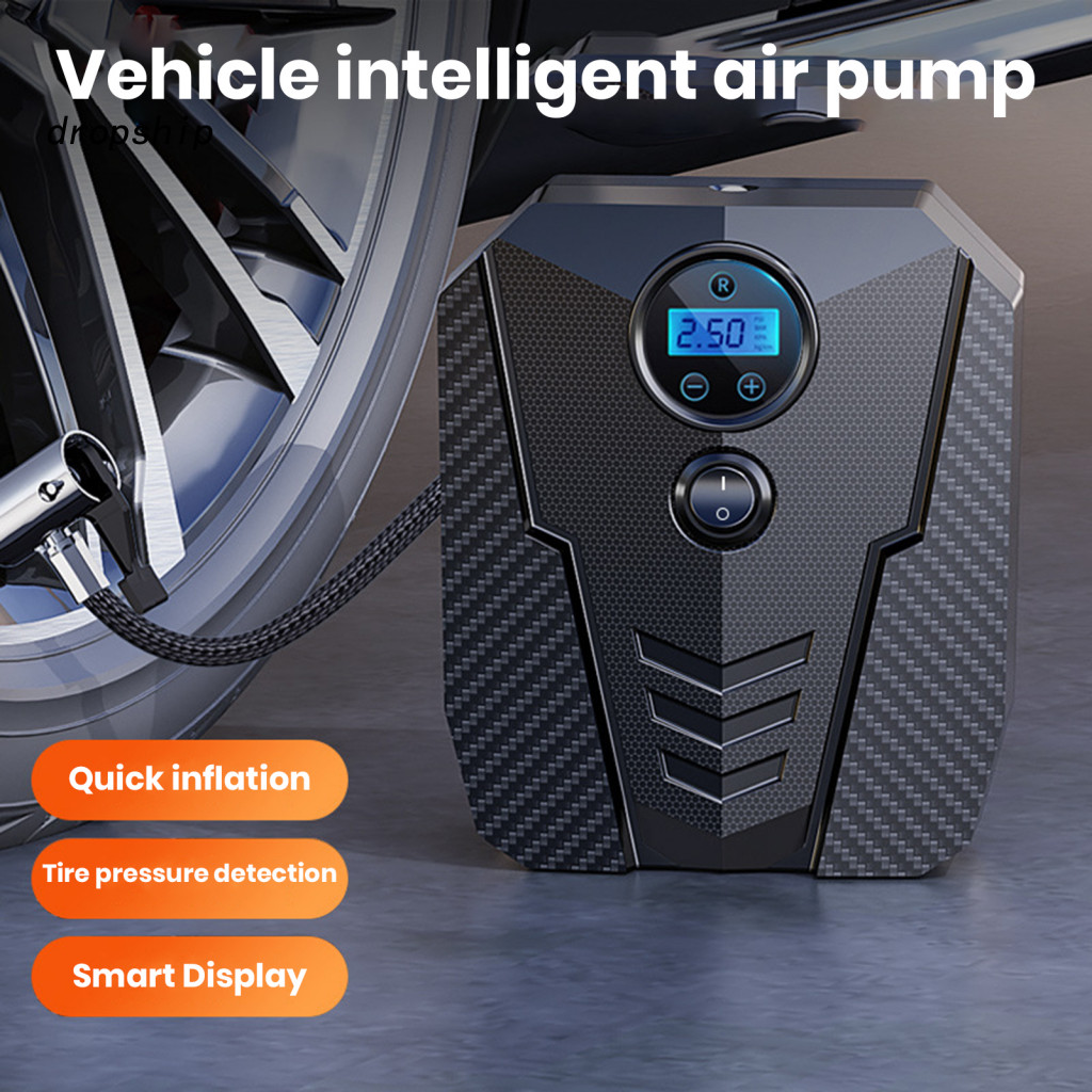 Easy to Carry Tire Inflator Car Portable Digital with Led Light Universal Electric Air Compressor Pump for Bicycle Motor