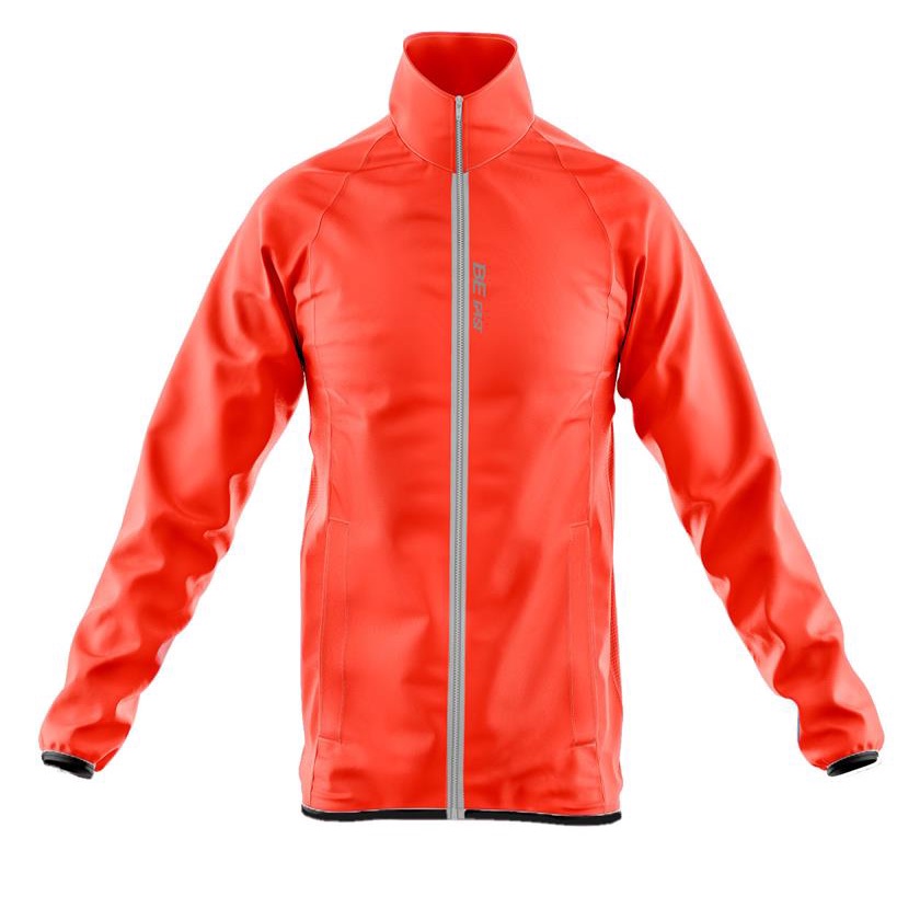 Jaqueta Corta Vento Ciclismo Laranja Neon Impermeavel