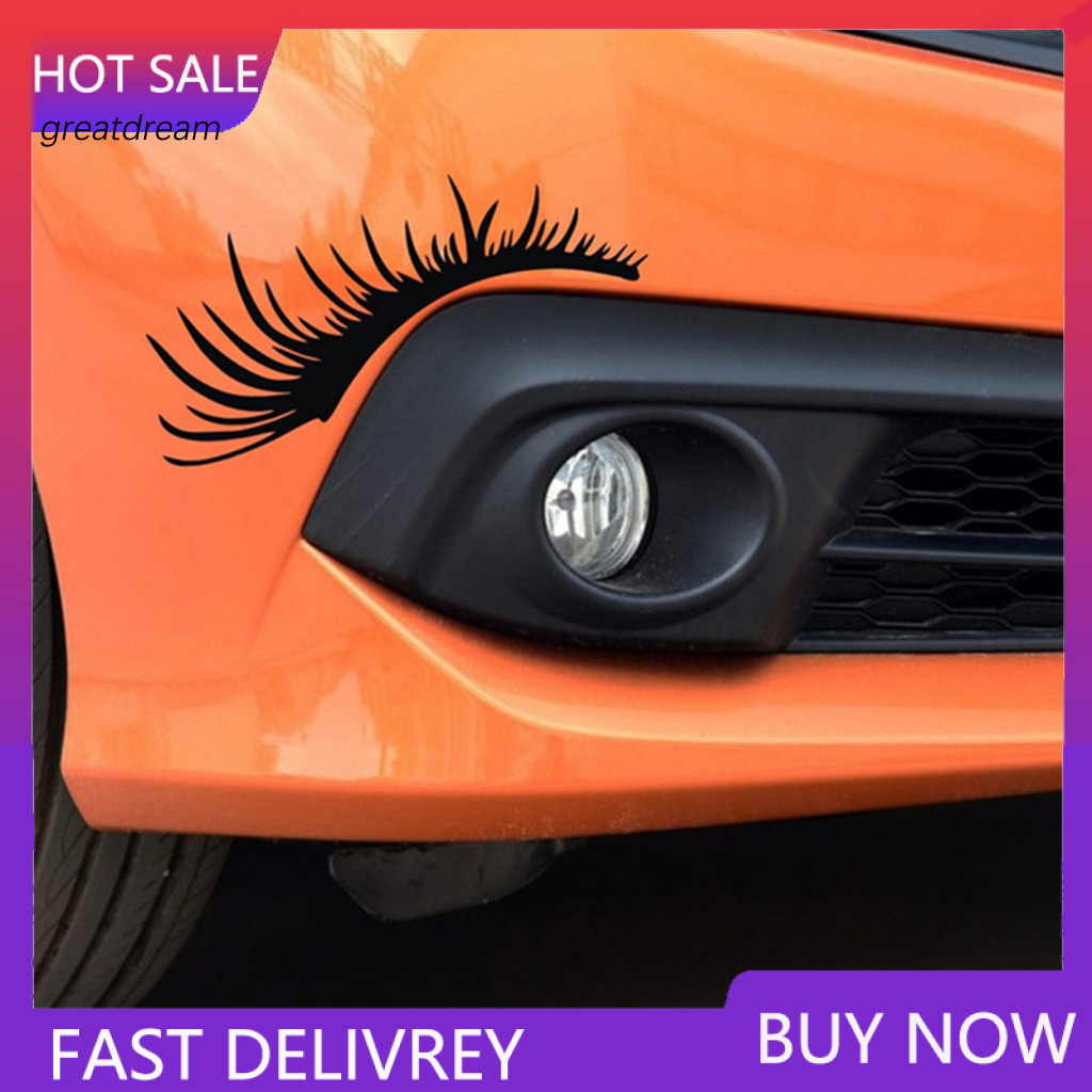 Special Occasion Decals Car Stickers Waterproof 2pcs Eyelash Funny Headlight Cute Vehicle Decoration for Cars Trucks Fri