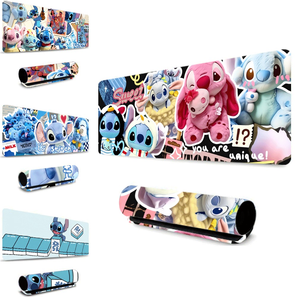 Disney Lilo & Stitch Extended Mouse Pad Large Waterproof Non-slip Desk Mat For Office Student Laptop Gaming