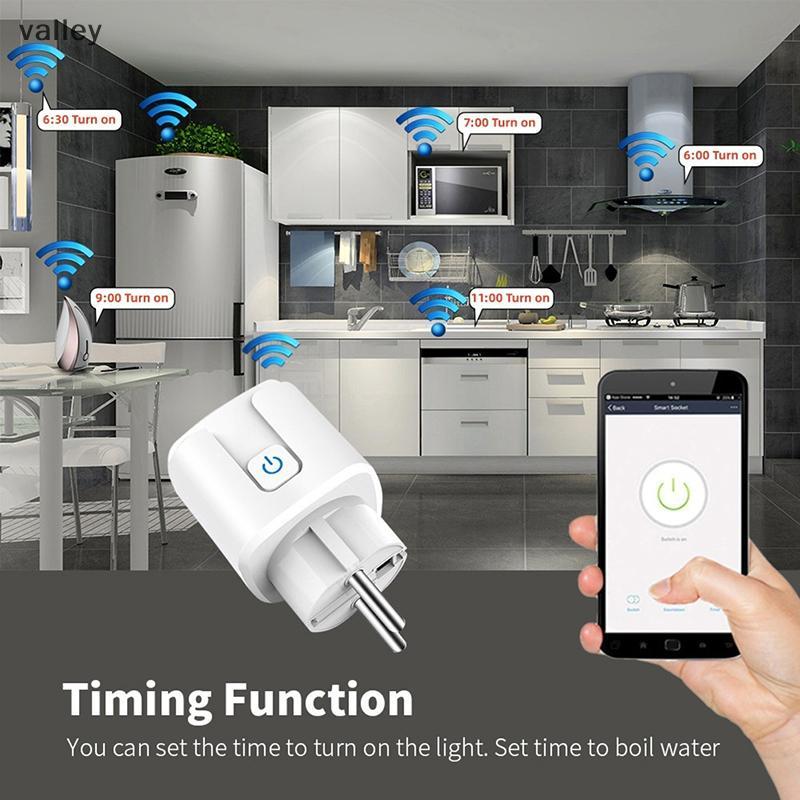 [VLY] Plugue Inteligente WiFi Soet Ue 16A/20A Com Função De Temporização De Monitor De Energia Tuya Smart Life APP Contr