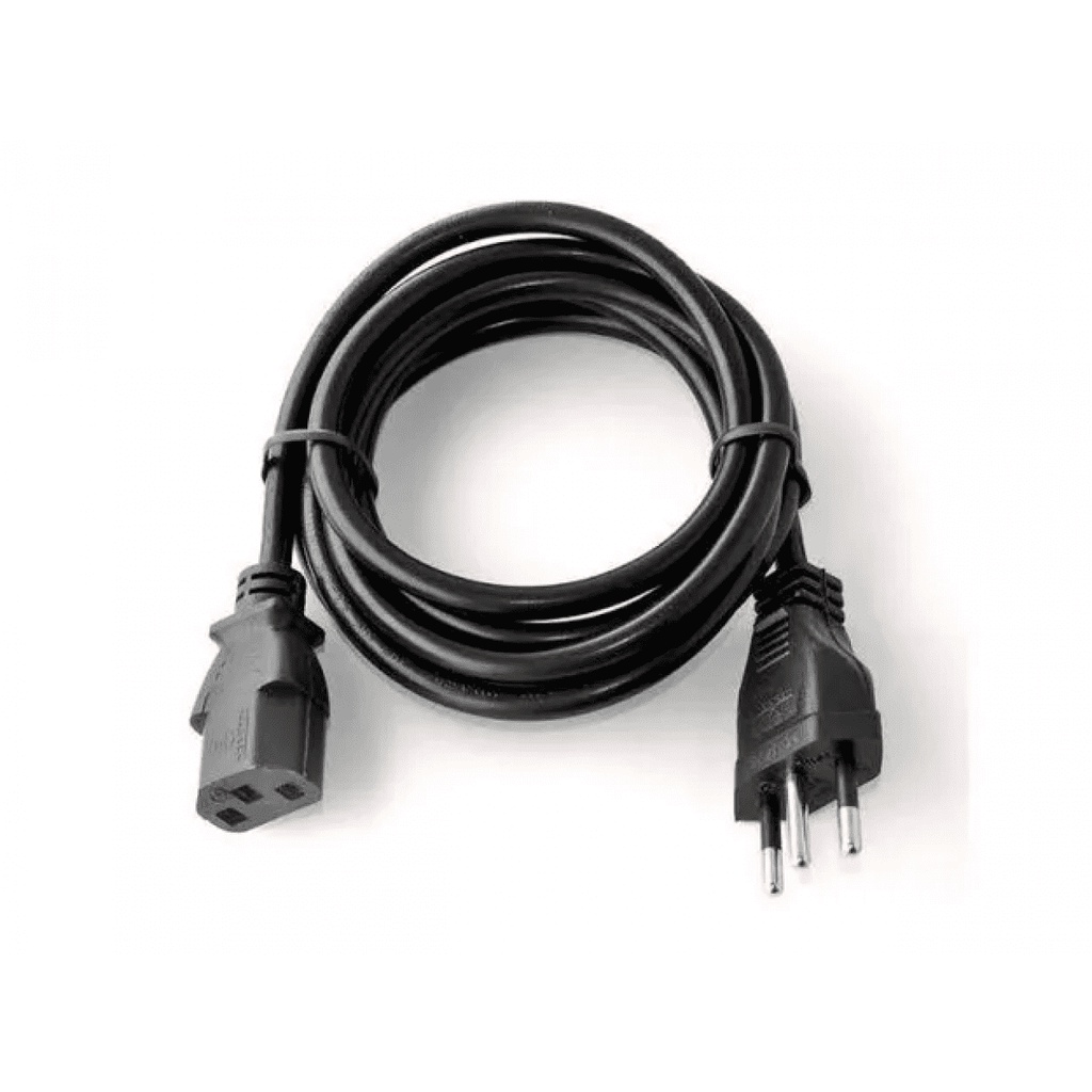 Cabo De Força Tripolar Computador Energia Para Cpu Fonte Monitor Pc 3x0,75 1,5 metros 10A