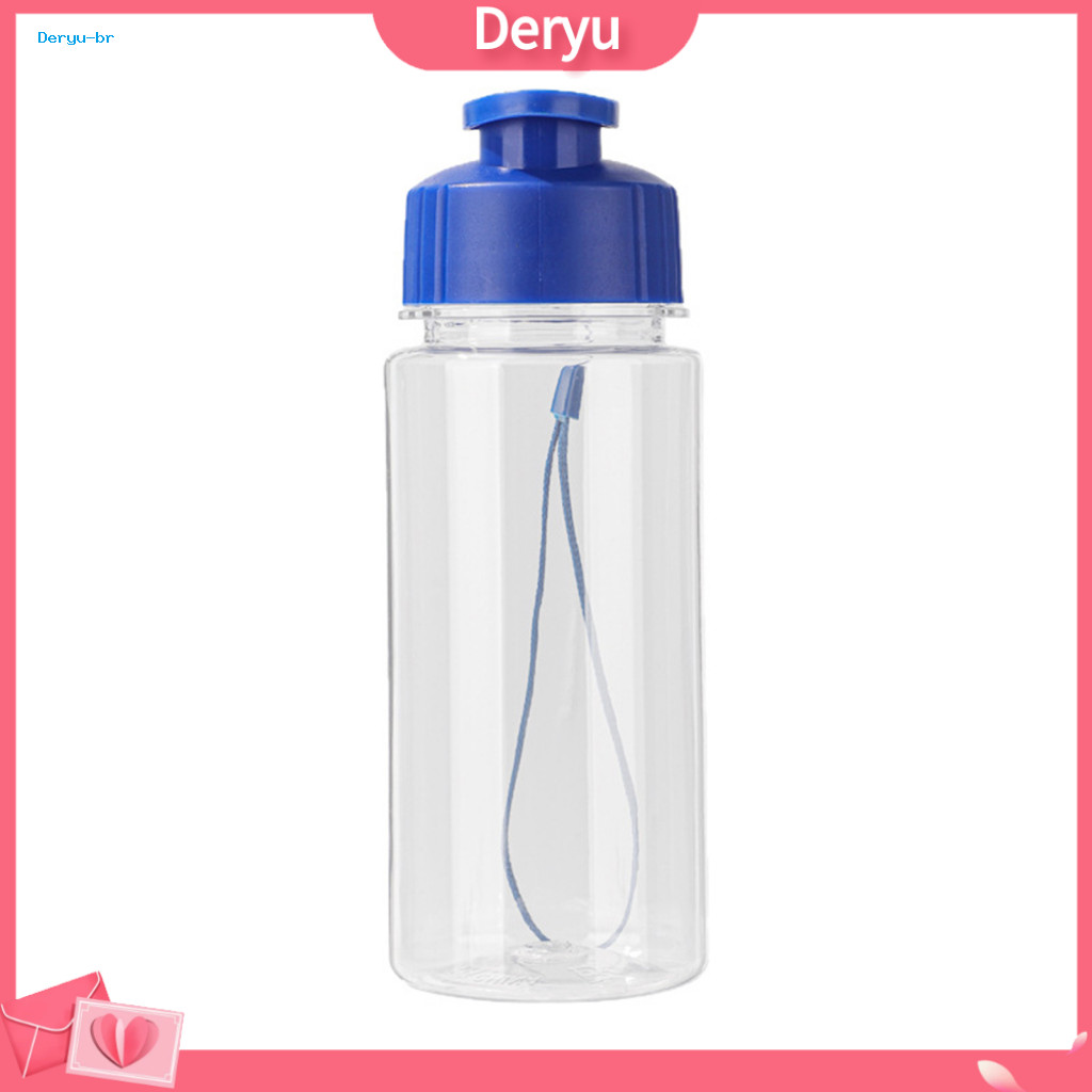 Office Water Jug Leak-proof Bottle Portable Sports with Flip Lid Lanyard Lightweight Pet Fitness for Gym School – for