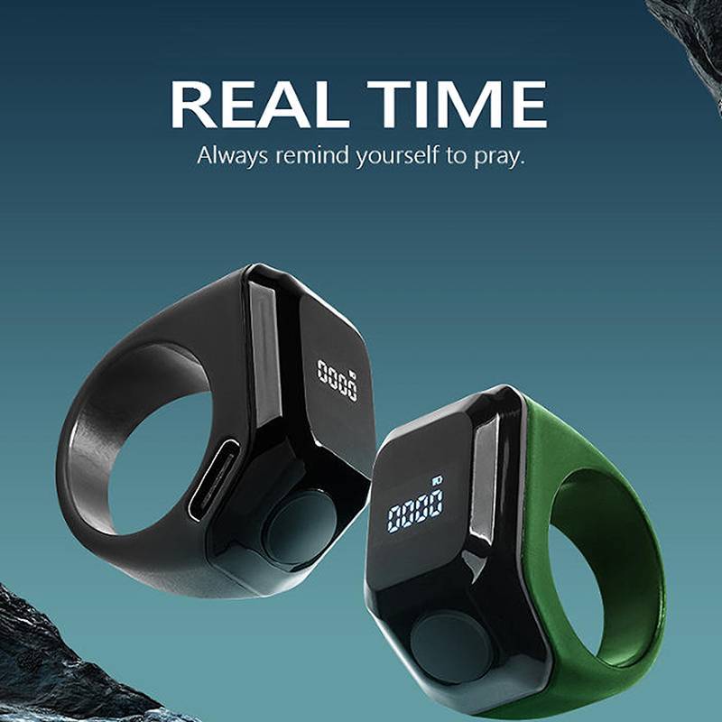 [kaan] Contador De Dedo De Anel Digital Com Display OLED Toque Silencioso Tipo C Mini Contagem Recarregável Para Fitness