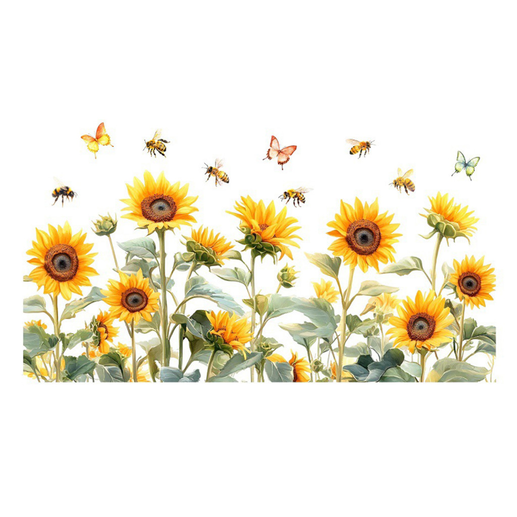 Colorful Floral Window Stickers Removable Waterproof Static Clings for Home Office Bedroom Bathroom Decor – Easy to Ap