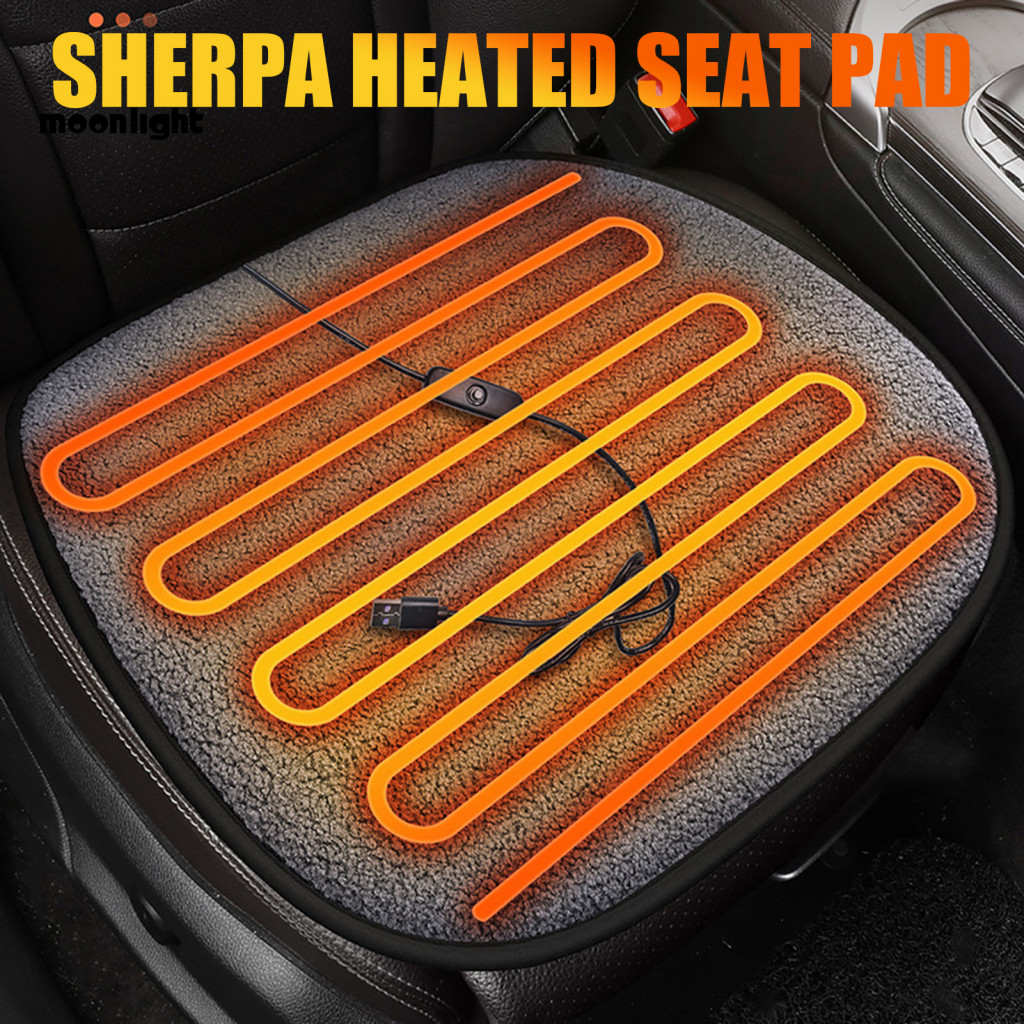 Portable Usb Heated Car Seat Cushion Anti-slip Warm Chair Pad for Winter Drives Office Home Outdoor Use – Comfortable