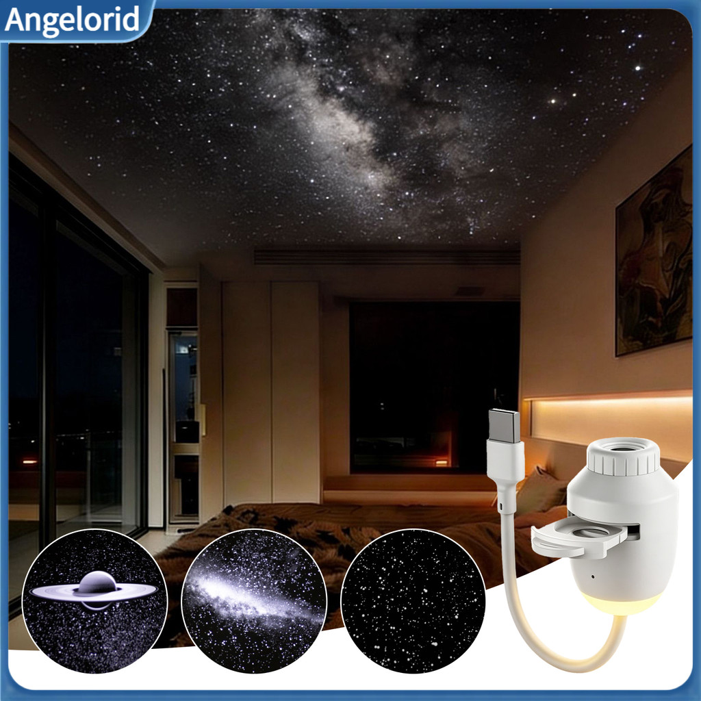 Eye Comfort Kids Sleep Aid Lamp Star Projector Night Light with 3 Slides Usb Led Galaxy for Bedroom Car Ambient Home Dec