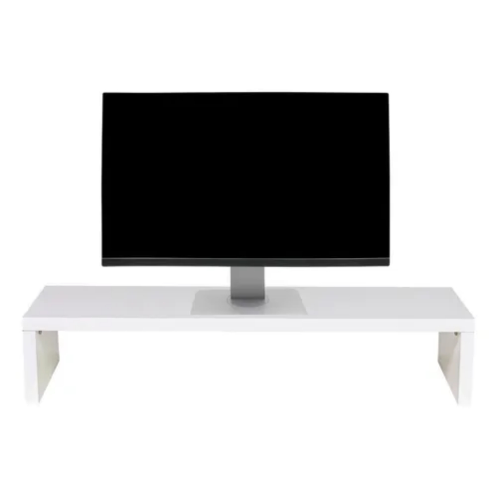 Suporte Para Monitor 60x10x20cm Mdf Clean Escritório Mesa Organização