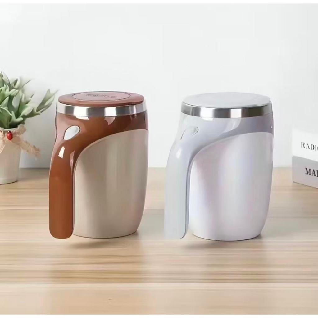 Caneca de Café Elétrica com Misturador Magnético Automático